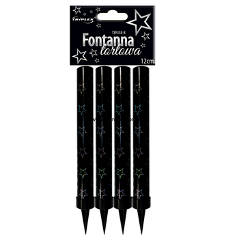 Z770002 Fontanna tortowa 12cm, czarna, TXF358-8