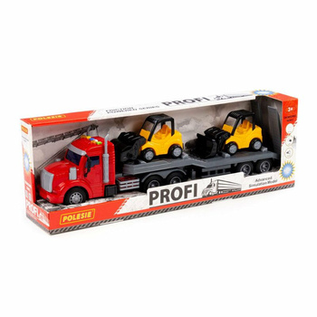 Z850016 NN Auto z lawetą+ mini walec+ mini ładowarka