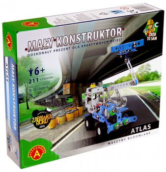 Z840679 NN Alexander Mały konstruktor - Maszyny budowlane Atlas 211 elementów