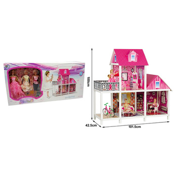 NN S101489 NN Domek dla lalek + lalki 100x100 cm pak_3