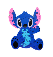 A890596 NN Puzzle drewniane Niebieski Stworek =4255