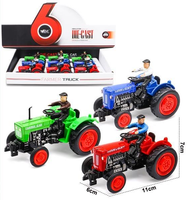 101707 Traktor z ludzikiem 1:43, display 9szt