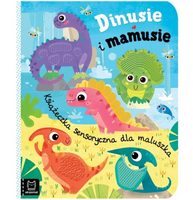 Z890262 Dinusie i mamusie. Książeczka sensoryczna.