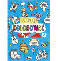 Z300039 Lubię kolorować niebieska. Książeczka z kolorowankaimi