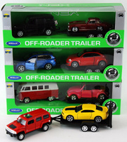 Y101992 NN Dwa samochody laweta 1:34 mix cena za 1szt.